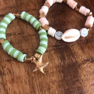 Beachy baby, baby bracelet set